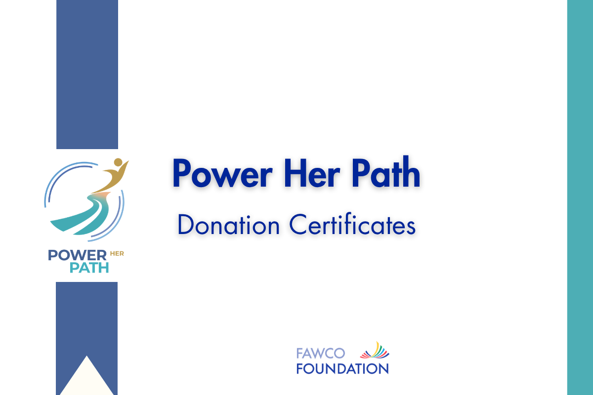 Power Her Path Donation Certificates