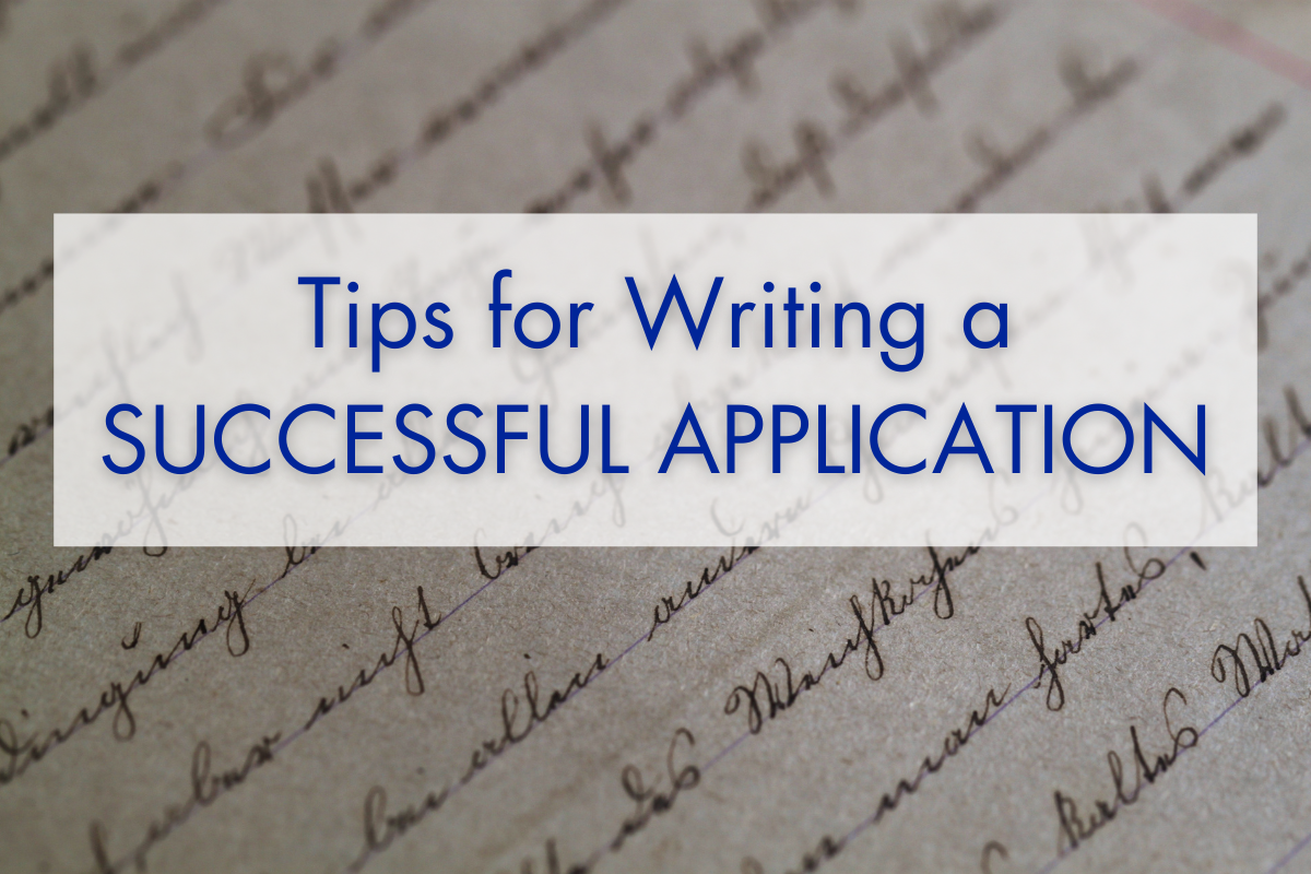 Tips for Writing a Successful Application